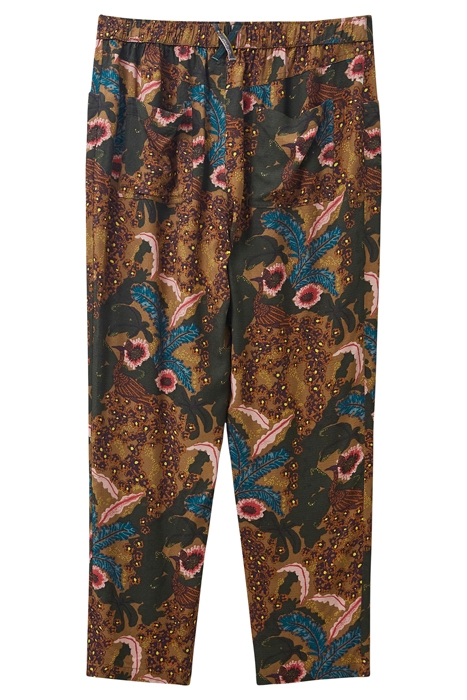 THEA PRINTED TROUSER TEAL 4