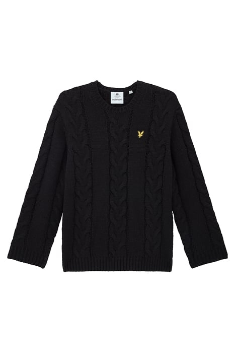 CHUNKY CABLE JUMPER Z865 JET BLACK 2