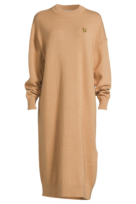 KNITTED JUMPER DRESS W802 WARM TAN 6