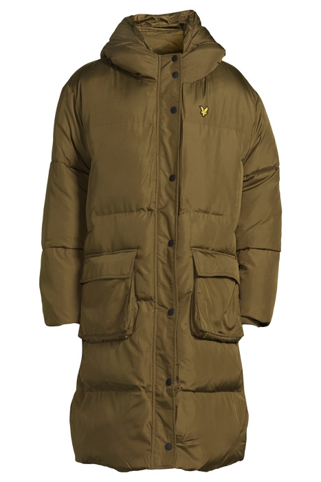 LONGLINE HOODED PUFFER JACKET W799 DEEP OLIVE 6