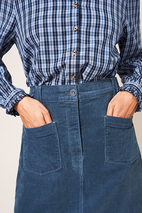 MELODY CORD SKIRT BLUE 3