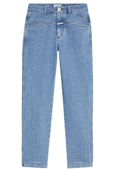 WOMEN PEDAL PUSHER JEANS MID BLUE 6