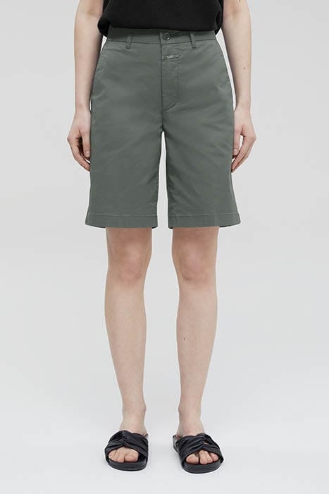 WOMEN BERMUDA SHORTS OLIVE GREEN 1