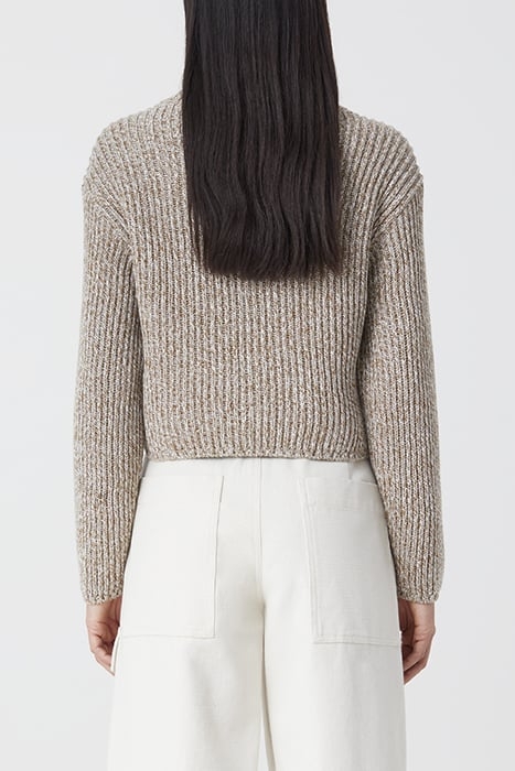 WOMEN CREW LONG SLEEVE KNITS NUTMEG 2