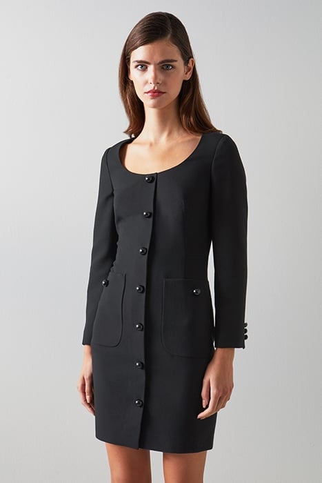 KEELER SHIRT DRESS BLACK 1