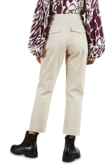 ALAIINA TAPERED TROUSER WITH TOP STITCH DETAIL STONE 2