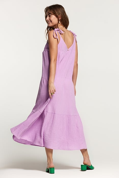 BOGOTA DRESS MOUSSELINE WAFFLE SHEER LILAC 3