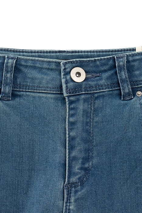 GIRLS’ VINTAGE BLUE SLIM JEANS WITH SIDE BANDS BLUE VINTAGE 5