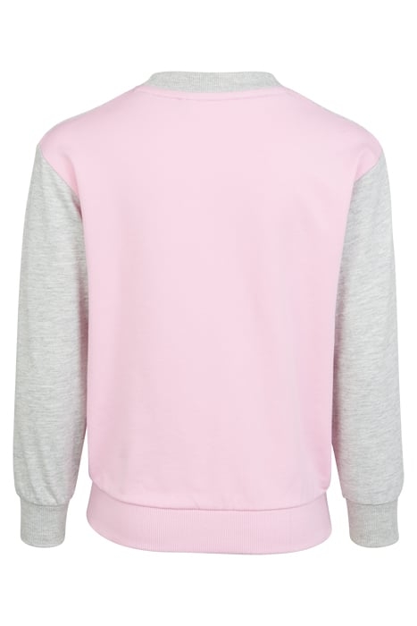 CANCIATTI CREW SWEAT LILAC SACHET-LIGHT GREY MELANGE-BRIGHT 2