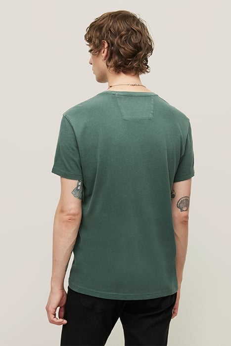 SS RAW EDGE TEE - ROCK BE WITH YOU DARK MOSS 2