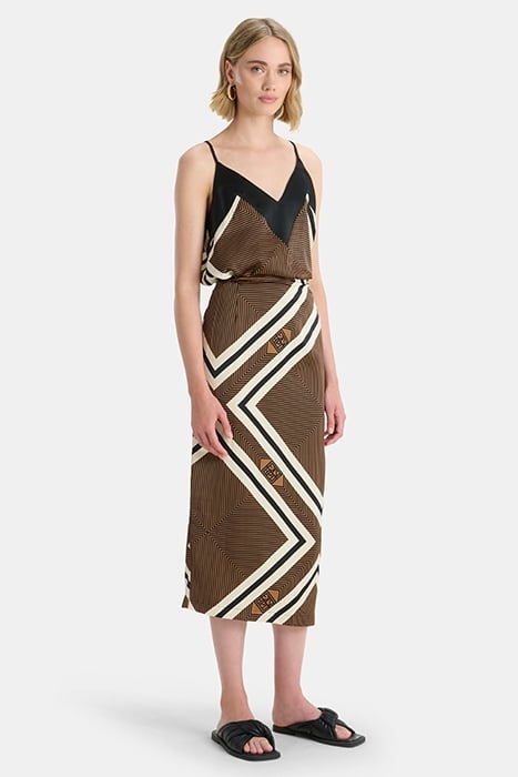 LA-SILKY SCARF SKIRT VARIOUS 4