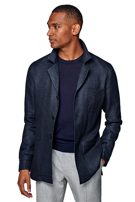 NAVY GREENWICH SHIRT JACKET 1