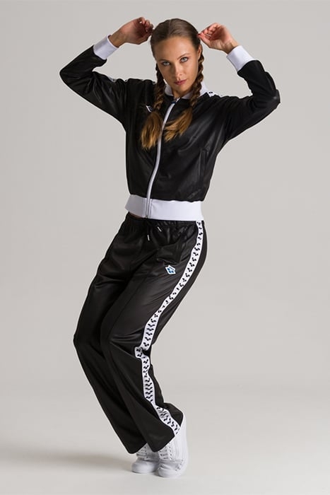 W RELAX IV TEAM JACKET SHINY BLACK WHITE BLACK 4