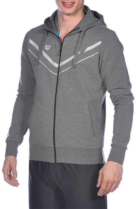 M STRETCH HOODED F/Z JACKET DARK GREY MELANGE 5