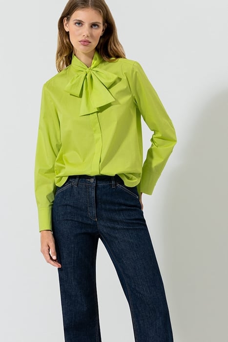 GABARDINE-HEMDBLUSE LIME 1