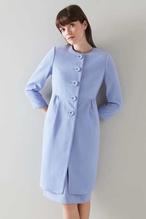 GEORGIA SINGLE BREASTED COAT LAVENDER 1