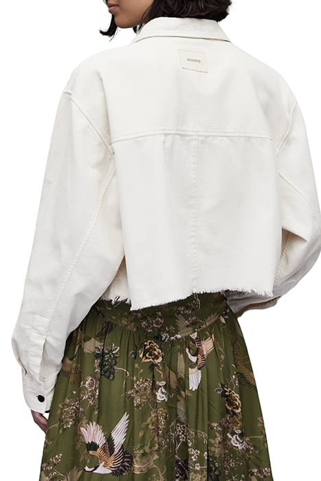 ZIVA CORD SHIRT ALMOND WHITE 2