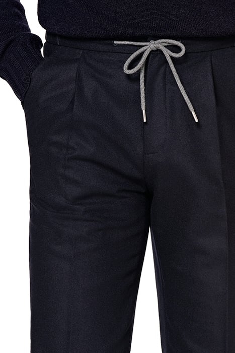 NAVY DRAWSTRING AMES TROUSERS 5