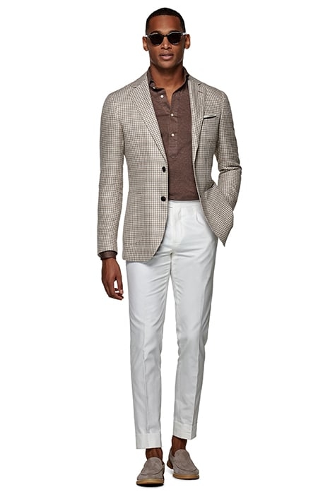 LIGHT BROWN HOUNDSTOOTH HAVANA BLAZER 4