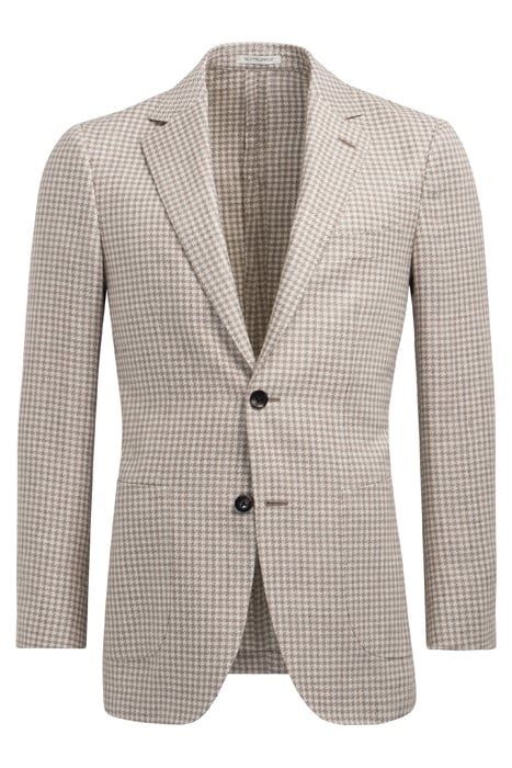 LIGHT BROWN HOUNDSTOOTH HAVANA BLAZER 8