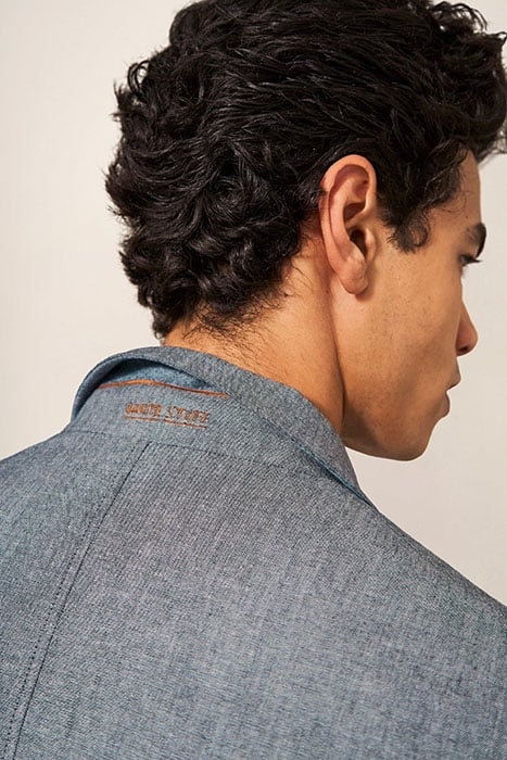 HEATH CHAMBRAY BLAZER CHAMB BLUE 3