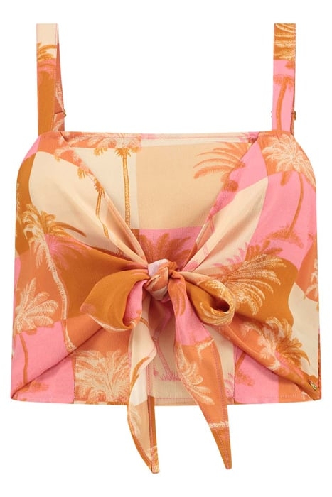 LADIES BONAIRE TOP BLOCK PALM ICED STRAWBERRY PINK 7