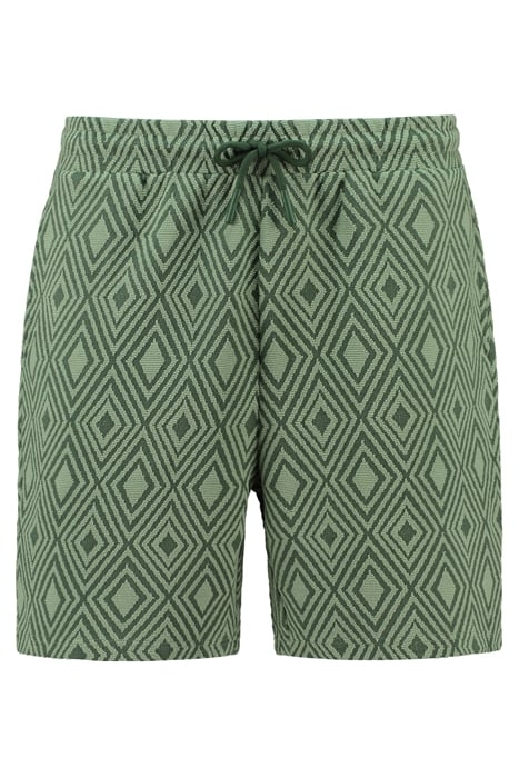 MEN INTARSIA SHORTS CILANTRO GREEN 5