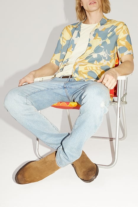 AQUA XL FLORAL PRINT REGULAR SHIRT 6