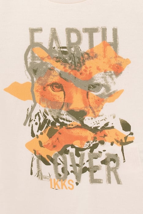 BABY BOYS’ ECRU LEOPARD IMAGE ORGANIC COTTON T-SHIRT 5