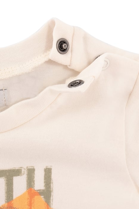 BABY BOYS’ ECRU LEOPARD IMAGE ORGANIC COTTON T-SHIRT 3