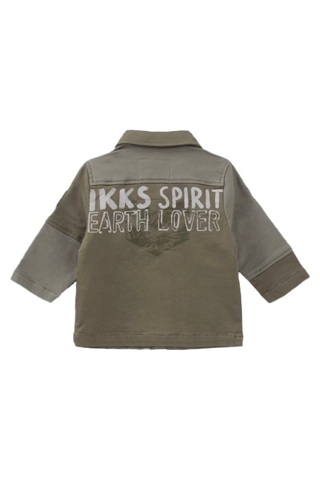 BABY BOYS’ KHAKI SAFARI JACKET WITH CONTRASTING POCKETS 2
