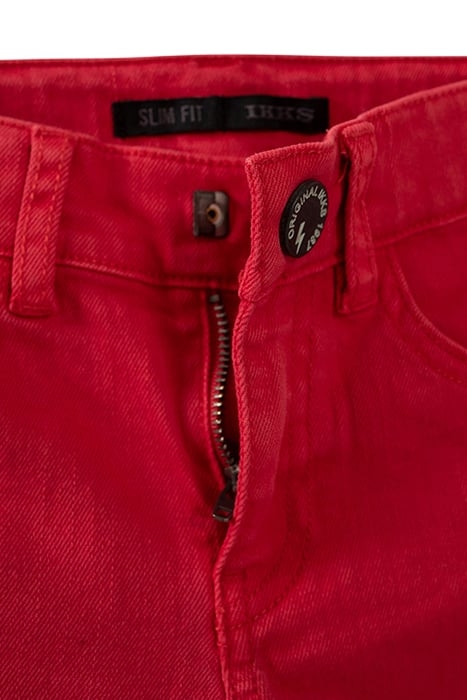 BOYS’ FADED RED SLIM JEANS 4