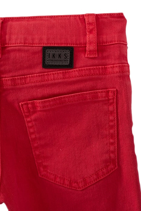 BOYS’ FADED RED SLIM JEANS 5