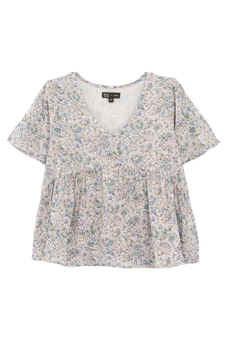 GIRLS’ ECRU FLOWERY PRINT LENZING™ ECOVERO™ BLOUSE 1