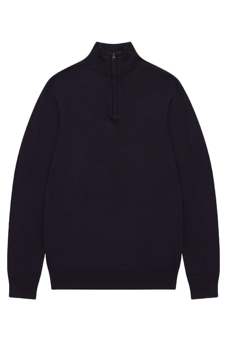 HALF ZIP KNIT SWEATER DARK NAVY 3