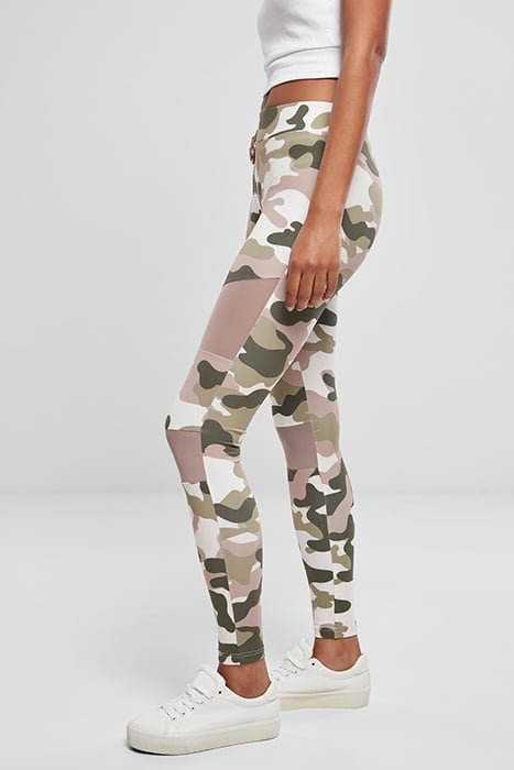 LADIES CAMO TECH MESH LEGGINGS DUSKROSE CAMO 8