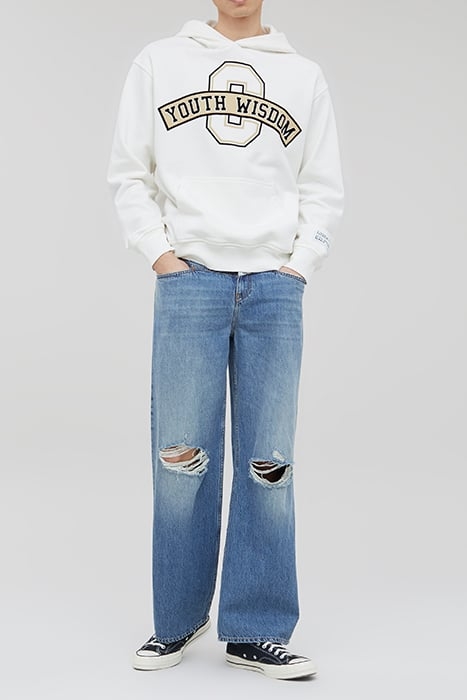 MEN M. PHILOUZE UNISEX HOODIE WHITE 1