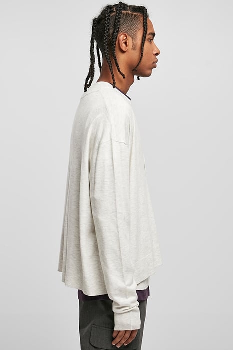 ECO MIX BOXY CARDIGAN LIGHTGREY 7