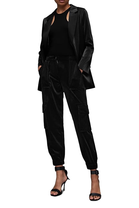 FRIEDA VELVET TROUSE BLACK 2