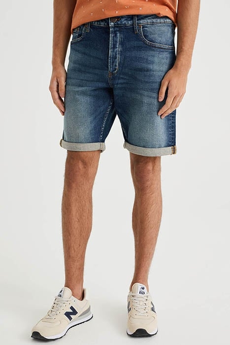 5-POCKET MID WAIST DARK BLUE 1