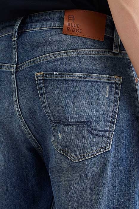 5-POCKET MID WAIST DARK BLUE 6