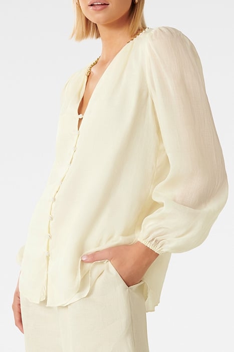 BLAIR CHAIN DETAIL BLOUSE NEUTRAL 5
