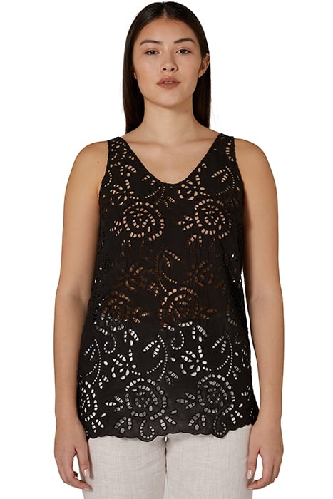 BRODERIE ANGLAISE TOP BLACK 5