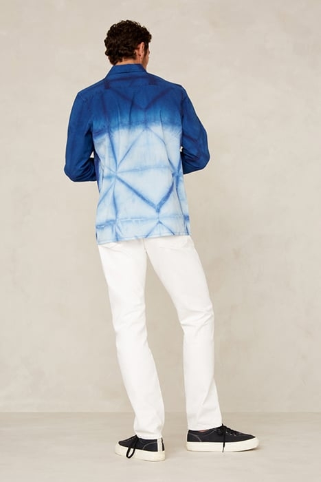 BALDER L/S SHIBORI OMBRE NATURAL INDIGO 3