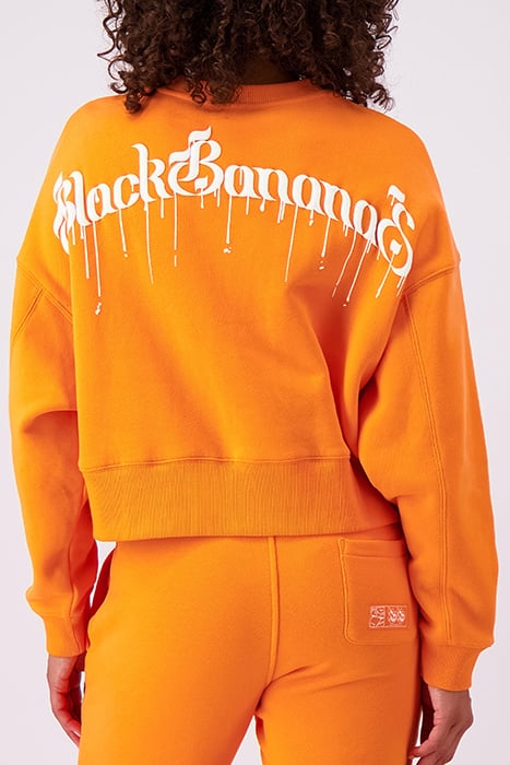 DRIPPING CREWNECK SWEATER ORANGE 2