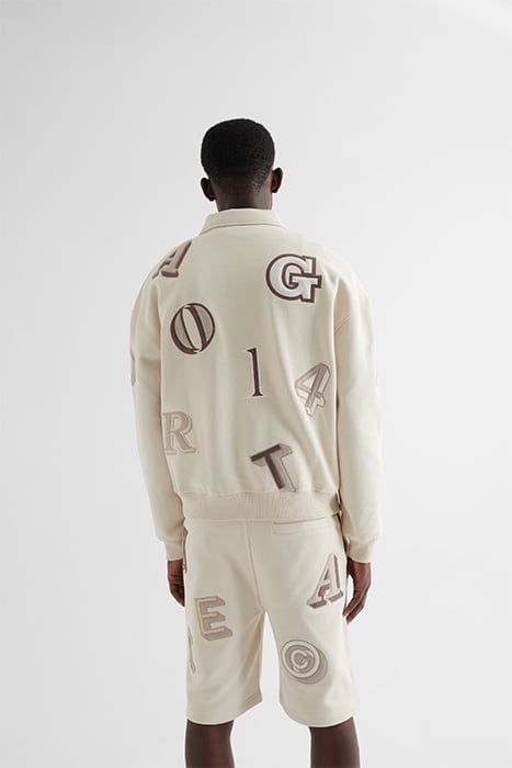 TYPO POLO SWEATSHIRT PALE BEIGE 3