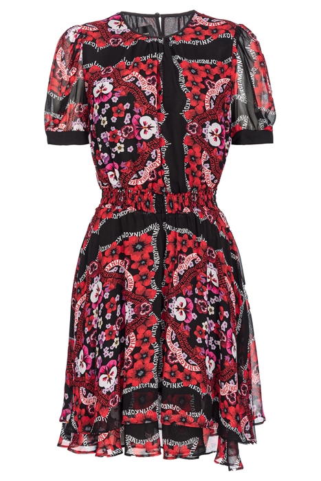 AEROGRAFISTA DRESS BLACK/RED MULTI 1
