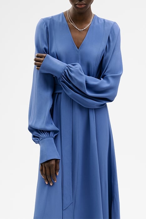 DIONNE SHORT ANKLE LENGTH MIDI DRESS OCEAN BLUE 5