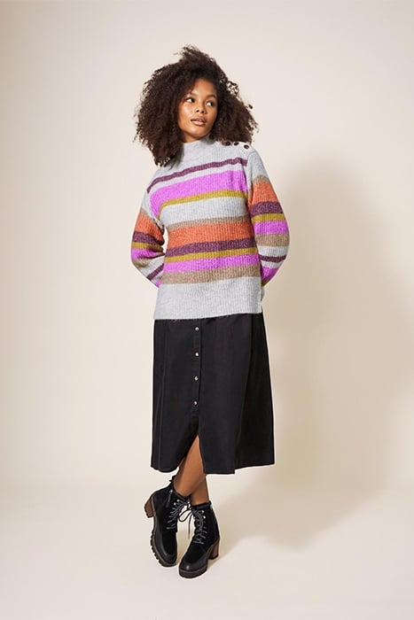 RAINBOW STRIPE JUMPER NATURAL 3