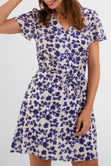 WHITE ANEMONE PRINT DRESS OFF-WHITE 1